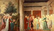 Piero della Francesca Adoration of the Holy Wood and the Meeting of Solomon and Queen of Sheba oil painting on canvas